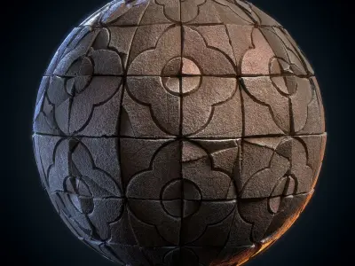Stone Floor Material - VOL 15 - Maps - SBsar Texture