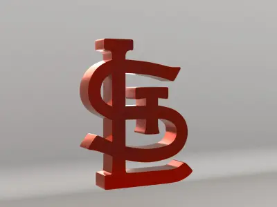 MLB St Louis Cardinals V2 Team Logo 3D model