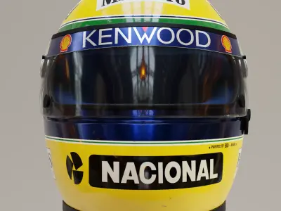 Ayrton Senna helmet 1993 3D model