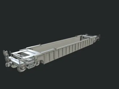 Flat Car 3D model