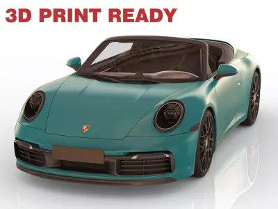 Porsche 911 GT3 992 3D Model 3D print model