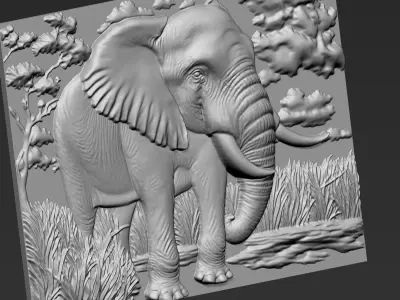 Elephant A46 3D print model