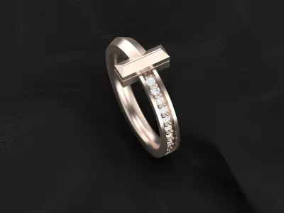 tiffany ring 3D print model