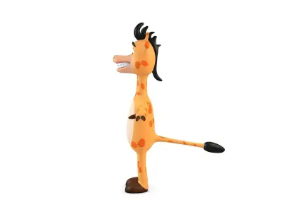 Cartoon Giraffe Low-poly 3D model buy