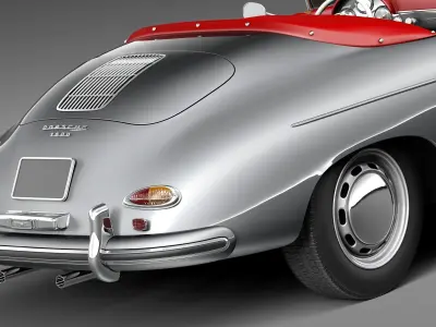 Porsche 356A Speedster 1955 3D model