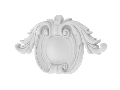 Cartouche Ornament 008 3D model
