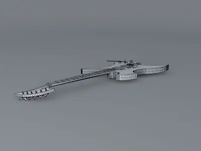 Ed Roman Rockingbird model guitar Free 3D model