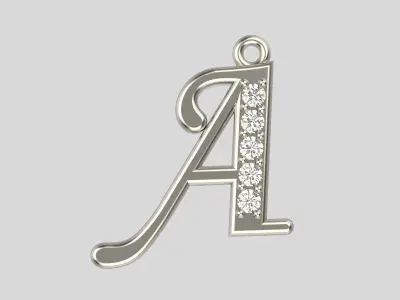 Pendiente  ABECEDARIO 3D print model