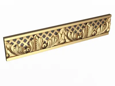 Cornice Decoration Molding 09 Low-poly 3D model