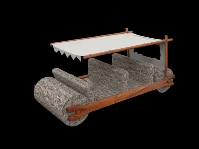 The Flintstones  car 3D model