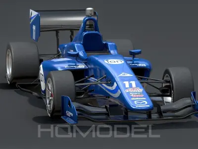 Dallara Indy Lights 2015 PBR Low-poly 3D model