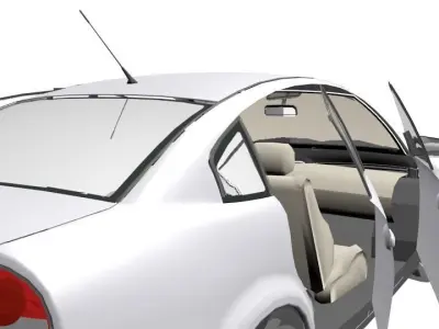 Stranded Car  3D model