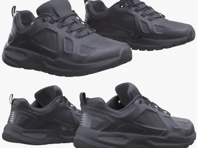 Sneakers 144 - All MH Bodies - UE5 Skeletons - Rigged Low-poly 3D model