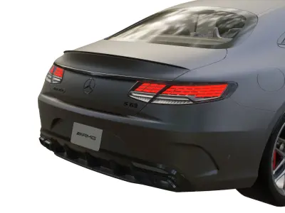 MB S63 AMG Low-poly 3D model