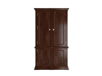 Antique walnut Armoire 3D model