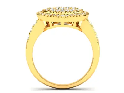 Women Engagement Wedding Heart Ring 3D print model