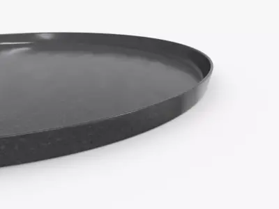 Stylish Plate L Low-poly 3D model
