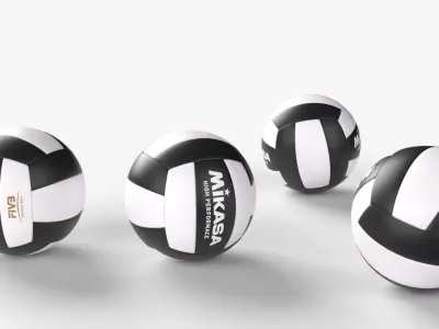 Collection of best Volleyball balls 3D model