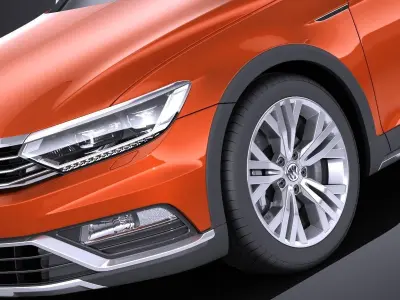 Volkswagen Passat Alltrack 2016 VRAY by squir 3D model