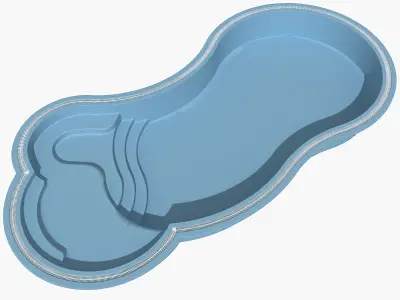 Swimming pool 10 3D model purchase