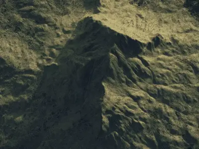 Mountain from air Free 3D model