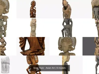 Scan Pack - Asian Art 3D Model Collection