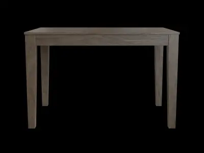Table wooden 2 Low-poly 3D model