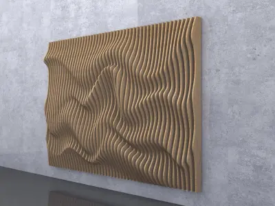 Parametric Wavy Panels 3D model