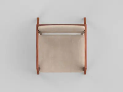 Eclipse Arm-Chair fabric Low-poly 3D model