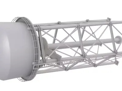 Water Storage Tower 3D model