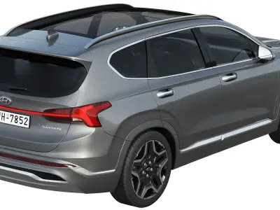 Hyundai Santa Fe 2021 3D model