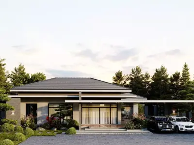 Garden Villas Exterior Model 3D model