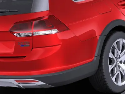 Volkswagen Golf Alltrack 2016 VRAY 3D model