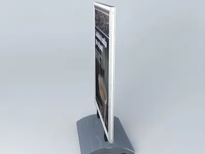 Outdoor stand type 1 Statoil Fuel%26Retail Free 3D model