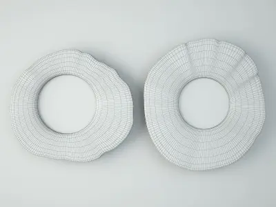 Vintage Javanese Mirrors 3D model