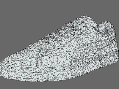 Green Puma Suede Low-poly 3D model