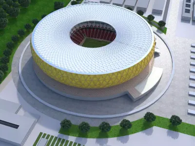 Lusail Stadium Qatar 2022 World cup 3D model
