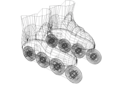 Skate - Inline 3D model