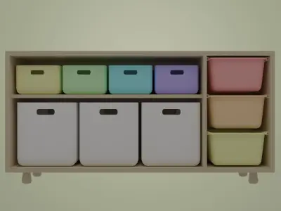 Playroom Low-poly 3D model