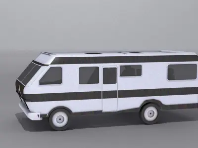 Classic 60s VW  Low-poly 3D model