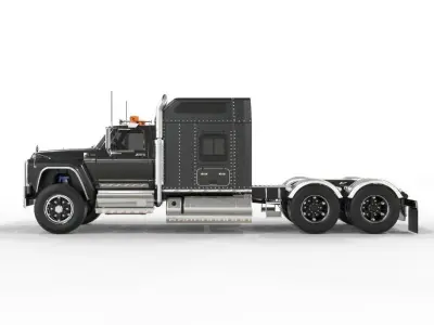 Truck 750 Extended Cab With interior   3D model