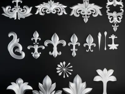 Ornament Pack 3D model