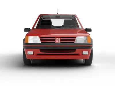 Peugeot 205 GTI 1 6 1992 3d model 3D model