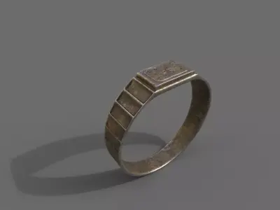 High-Quality 3D Ring Model Low-poly 3D model 27