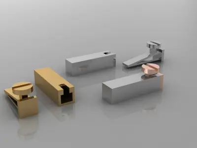 Simple box clasp 3D print model 3D print model