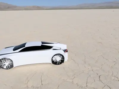Aegon futuristic car 3D model