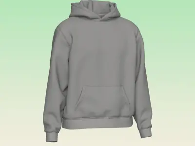 Hoodie for men 3D model