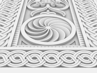 Armenian Cross-stone 02 3D print model