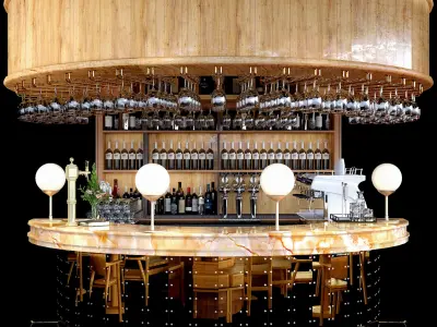 Bar Counter 2 3D model