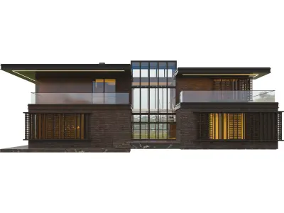 Modern Brick Villa VOL02 3D model